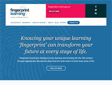 Tablet Screenshot of fingerprintlearning.com